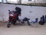 arrivée au camping à Alméria